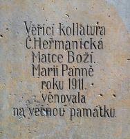 Detail nápisu vzadu Fotografie objektu