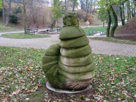 Kamenná plastika Vládce moří v Lysolajích Fotografie objektu