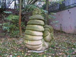 Kamenná plastika Vládce moří v Lysolajích Fotografie objektu