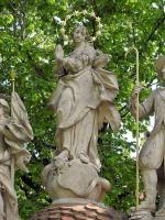 Sousoší Immaculata-detail. Fotografie objektu