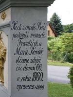 nápis na podstavci zadní strana Fotografie objektu