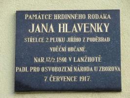 Pamětní deska v Lanžhotě Fotografie objektu