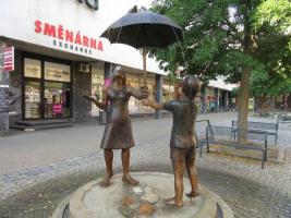 Sousoší Radost z deště Šumperk Fotografie objektu