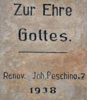 Detail nápisu vepředu Fotografie objektu