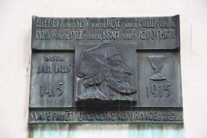 <a href="https://commons.wikimedia.org/wiki/File:Třebíč-evangelický-kostel-plaketa-Jana-Husa2020.jpg">zdroj: Wikimedia, autor, CC BY-SA</a> Fotografie objektu