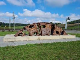 Část razícího stroje Viktorie severně od části Plzně Doubravka Fotografie objektu
