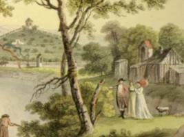 kaple na vedutě z roku 1810 Fotografie objektu