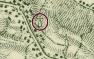 mapa z roku 1880 Fotografie objektu