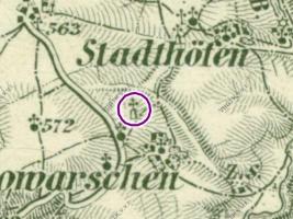 mapa z roku 1881 Fotografie objektu
