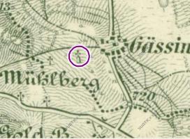 mapa z roku 1881 Fotografie objektu
