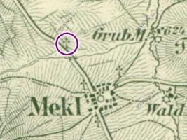 mapa z roku 1881 Fotografie objektu