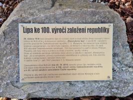 Pamětní kámen Lípy republiky v Bohutíně Fotografie objektu