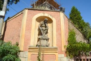 Socha Ecce homo u kostela svatého Martina v Tursku Fotografie objektu